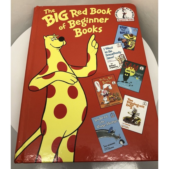 Dr. Seuss The Big Red Book of Beginner Hard Cover 6 Stories In 1 Book 344 Pages - Picture 1 of 16
